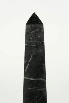 Pair of Black Marble Obelisks - 3533488