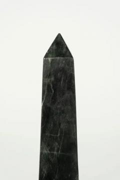 Pair of Black Marble Obelisks - 3533549