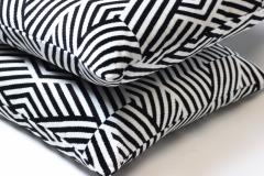 Pair of Black White Pillows by Gast n y Daniela Fabric 2021 United States - 2071596