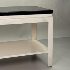 Pair of Black and White Modernist End Tables by Paul Frankl - 4801146