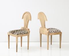 Pair of Bleached Italian Hall Chairs - 3016815