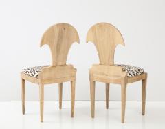 Pair of Bleached Italian Hall Chairs - 3016816
