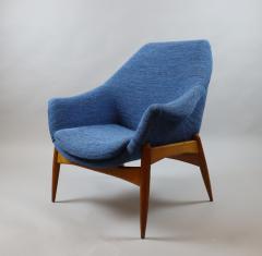 Pair of Blue Mid Century Armchairs by Julia Gaubek - 2507983