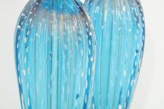 Pair of Blue Murano Glass Lamps - 806717