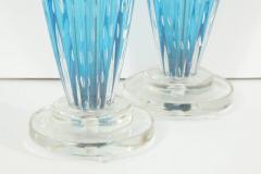 Pair of Blue Murano Glass Lamps - 806720