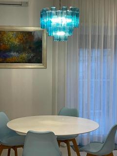 Pair of Blue Tronchi Murano Glass Chandelier - 2521800