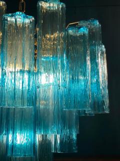 Pair of Blue Tronchi Murano Glass Chandelier - 3346255