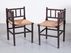 Pair of Bobbin Turned Chairs - 3408596
