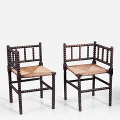 Pair of Bobbin Turned Chairs - 3409508