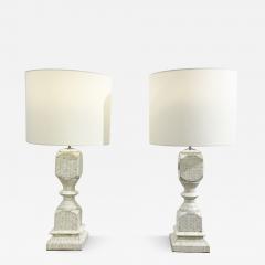 Pair of Bone Lamps new lampshade - 3527710