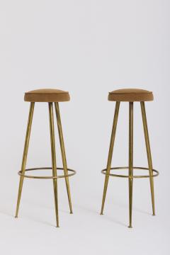 Pair of Brass Bar Stools - 4411640
