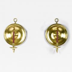 Pair of Brass Candle Sconces - 4019401