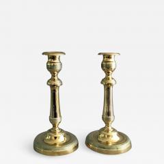 Pair of Brass Candlesticks Circa 1840 - 1810214