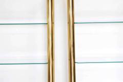 Pair of Brass Finish Etageres Attributed to Mastercraft - 1264503