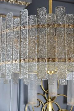 Pair of Brass Murano Glass Chandeliers - 4719143