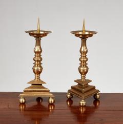 Pair of Brass Pricket Sticks c 1680 - 4598463
