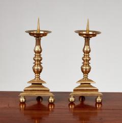 Pair of Brass Pricket Sticks c 1680 - 4598466