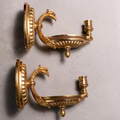 Pair of Brass Regency Style Candle Sconces - 2255112