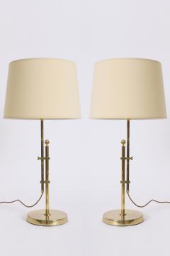 Pair of Brass Table Lamps by Bergboms - 4414384