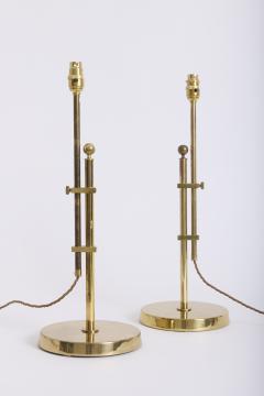 Pair of Brass Table Lamps by Bergboms - 4414388