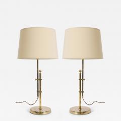 Pair of Brass Table Lamps by Bergboms - 4419252