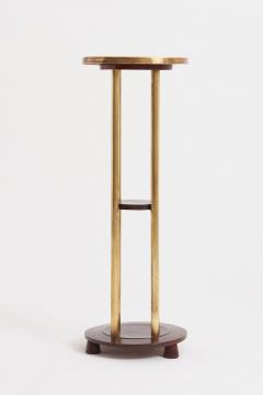 Pair of Brass and Beech Pedestals - 3506524