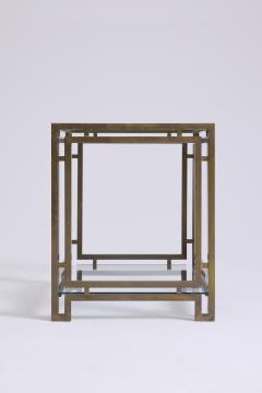 Pair of Brass and Glass Side Tables - 4717325