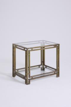 Pair of Brass and Glass Side Tables - 4717327