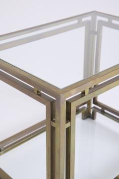 Pair of Brass and Glass Side Tables - 4717329