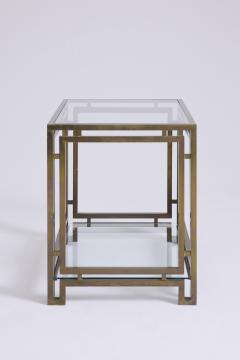Pair of Brass and Glass Side Tables - 4717330