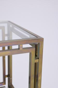 Pair of Brass and Glass Side Tables - 4717331