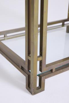 Pair of Brass and Glass Side Tables - 4717333