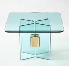 Pair of Brass and Glass Side or End Tables 1970 United States - 2199891