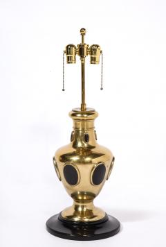 Pair of Brass and Horn Table Lamps - 2148650