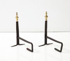 Pair of Brass and Iron Andirons - 3262585