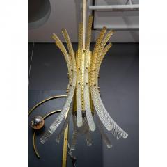 Pair of Brass and Murano Glass Rods Pendants - 736048