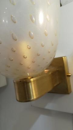 Pair of Brass and Murano Glass Sconces - 1138563