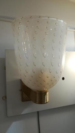 Pair of Brass and Murano Glass Sconces - 1138569