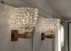 Pair of Brass and Murano Glass Sconces - 2493860