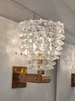 Pair of Brass and Murano Glass Sconces - 2493862