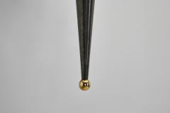 Pair of Brass and Opaline Glass Wall Lamps France 1950s - 4374123