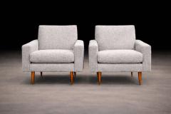 Pair of Brazilian Modern Armchairs in Caviuna Light Gray Sherpa - 4524985