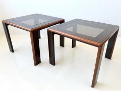 Pair of Brazilian Tropical Hardwood Side Tables 1950s - 4504715