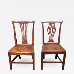 Pair of British Country Squire s George II Side Chairs - 2534078