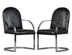 Pair of Brno Flat Bar Chairs in the manner of Mies Van Der Rohe - 1993333