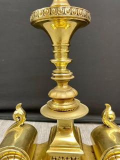 Pair of Bronze Andirons Large and Impressive - 2971757