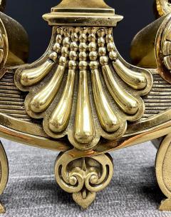Pair of Bronze Andirons Large and Impressive - 2971759