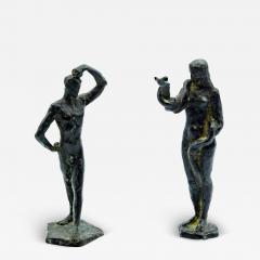 Pair of Bronze Figures of Adam and Eve by William Hunt Diederich - 4133179