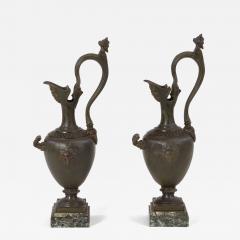 Pair of Bronze Grand Tour Ewers - 4601293