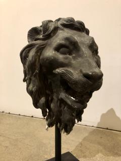 Pair of Bronze Lion Masks - 1499452